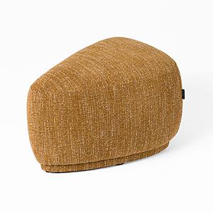 Divani Casa Kinsey - Modern Mustard Small River Rock Ottoman by VIG Furniture