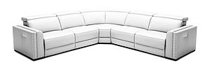 Modrest Frazier - Modern White Leather Sectional Sofa with Recliners by VIG Furniture