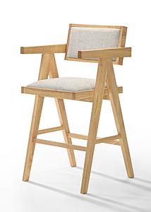 Modrest Fern - Modern Natural and Beige Counter Stool Set of 2 by VIG Furniture