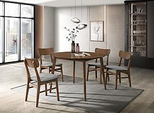 Modrest Castillo Modern Walnut Round Dining Table by VIG Furniture