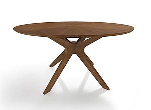 Modrest Prospect - Modern 47" Round Walnut Dining Table by VIG Furniture