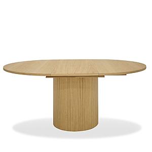 Modrest Miami - Modern Natural Oak Round Dining Table w/Extension by VIG Furniture