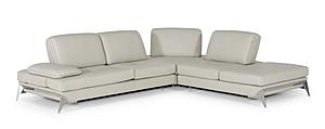 Nova Domus Andrea - Modern Grey Leather Sectional Sofa by VIG Furniture