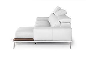 Estro Salotti Villeneuve - Modern White Italian Leather Sectional Sofa by VIG Furniture