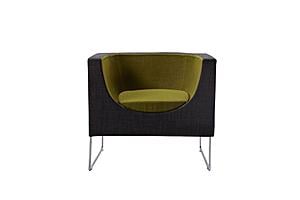 Modrest Tulane Mid-Century Grey & Green Accent Chair by VIG Furniture