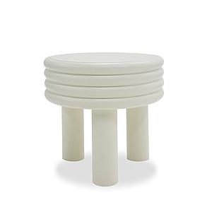 Modrest Townley - Contemporary White Round End Table by VIG Furniture