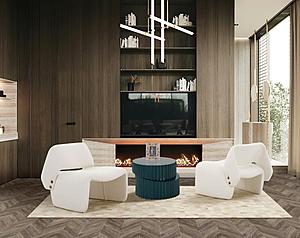 Modrest - Tristan Modern Off White Fabric Accent Chair by VIG Furniture