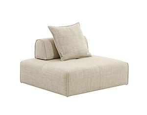 Divani Casa Mondo - Modern Modular Beige Fabric Armless Seat by VIG Furniture