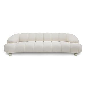 Divani Casa Duran - Contemporary White Fabric 4-Seater Sofa by VIG Furniture