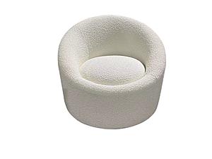 Modrest Frontier - Glam White Fabric Accent Chair by VIG Furniture