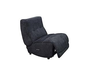 Divani Casa Basil - Modern Dark Grey Fabric Small Electric Recliner Chair by VIG Furniture
