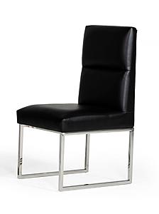 A&X Carla - Modern Black Leatherette Dining Chair (Set of 2) by VIG Furniture
