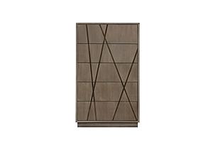 Modrest Nixa - Modern Wide Birch + Brushed Bronze Chest by VIG Furniture