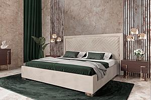 Modrest Corrico - Off White Velvet Modern Bed by VIG Furniture