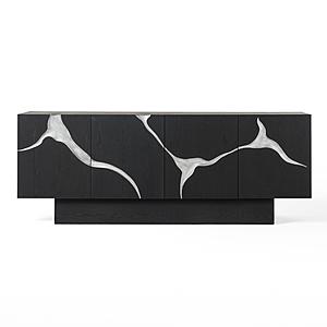 Modrest Impala - Modern Matte Brown Ash & Silver Buffet by VIG Furniture