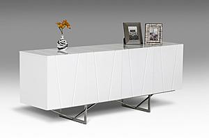 Chrysler Modern White High Gloss Buffet by VIG Furniture