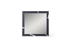 Modrest Aspen - Modern Matte Brown Ash & Silver Mirror by VIG Furniture