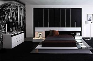 California King Impera Modern-Contemporary lacquer platform bed by VIG Furniture