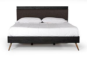 Nova Domus Tabitha Modern Dark Brown Recycled Pine Bed by VIG Furniture
