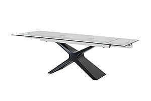 Modrest Adler - Modern Black Glass Extendable 63"/94.5" Dining Table by VIG Furniture