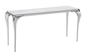Modrest Vince - Faux Marble & Stainless Steel Console Table by VIG Furniture
