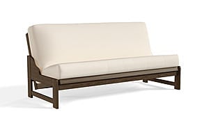 Futon Frame - Front-Closing Eco-Friendly Hardwood - Virgo Wenge by Comfort Pure