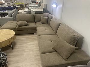 [Floor Sample] Venta Lux Sectional Sofa Brown (Chicago 12) by Prestige Furnishings