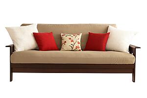 Futon Mattress Cover (5 Inch) - 100% Organic Cotton Twill Fabric - WLH B by White Lotus