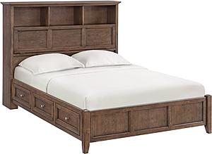 McKenzie Classic Bookcase Storage Bed by Whittier Wood Furniture