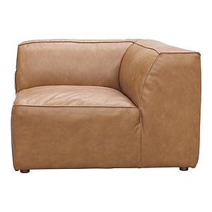Form Corner Chair Sonoran Tan Leather by Moe's Home Collection
