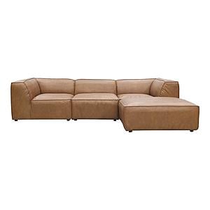 Form Lounge Modular Sectional Sonoran Tan Leather by Moe's Home Collection