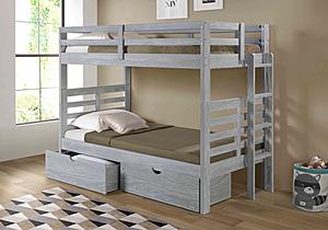 Manchester Bunk Bed w/Short Ladder Aspen by Innovations