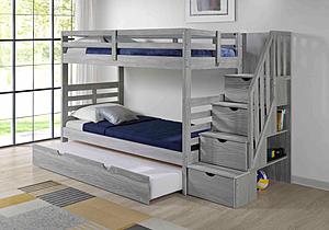 Manchester Bunk Bed w/Staircase Aspen by Innovations