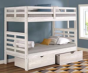 Manchester Bunk Bed w/Short Ladder Birch by Innovations