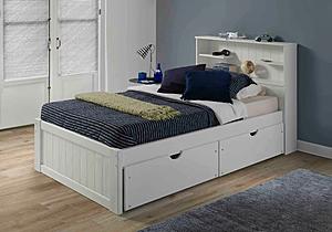 Newport Bookcase Bed White by Innovations