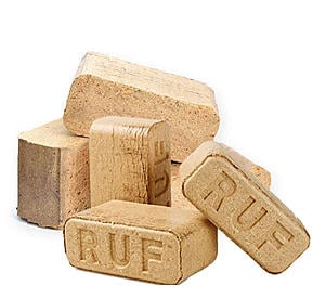 RUF Beech Wood Briquettes Eco-Friendly  Heat Logs (Pack of 12) by Comfort Pure