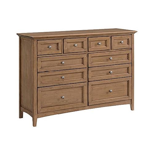 McKenzie 10-Drawer Dresser, Pecan by Wittier Wood Furniture