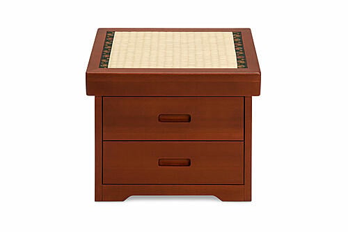 Tatami Mat Top 2 Drawer Nightstand by Prestige