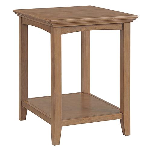 McKenzie Side Table, Pecan by Whittier Wood Furniture