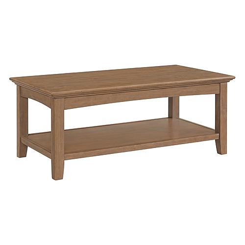 McKenzie Cocktail Table, Pecan by Whittier Wood Furniture