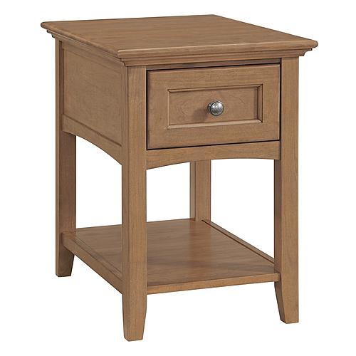 McKenzie Chair Side Table, Pecan by Wittier Wood Furniture