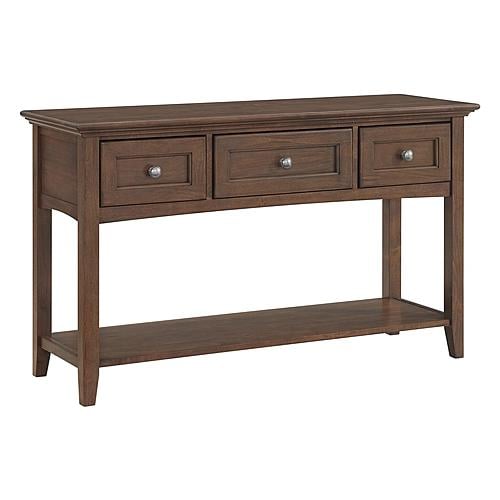 McKenzie Sofa Table, Java by Wittier Wood Furniture