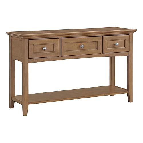 McKenzie Sofa Table, Pecan by Wittier Wood Furniture