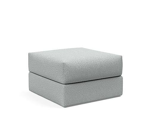 Cornila Ottoman Melange Light Gray by Innovation Living