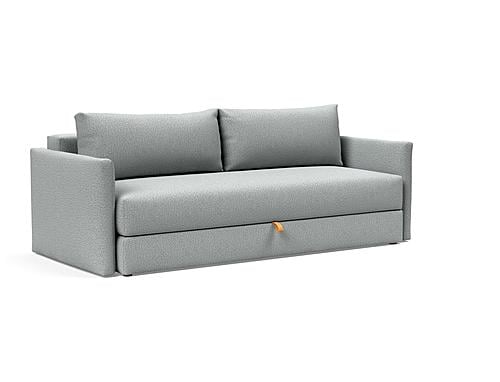 Tripi Sleek Sofa Bed (Queen Size) Melange Light Gray by Innovation Living