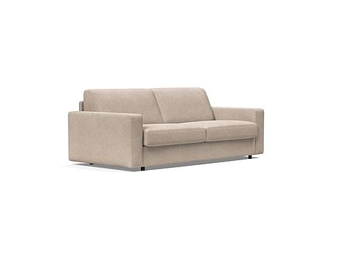 Carnell Sofa Bed w/Standard Arms (Queen Size) Adario Taupe by Innovation Living