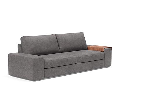 Vilander Sofa Bed w/Wide Arms (Full Size) Avella Warm Gray by Innovation Living