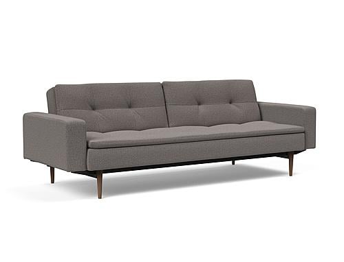 Dublexo Deluxe Sofa Bed w/Arms Mixed Dance Gray by Innovation Living