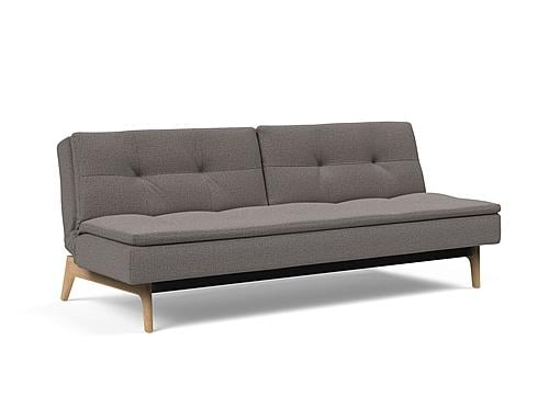 Dublexo Deluxe Sofa Bed w/Eik Legs Mixed Dance Gray by Innovation Living