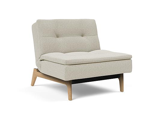 Dublexo Deluxe Chair w/Eik Legs Mixed Dance Natural by Innovation Living